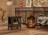 Freestanding Ethanol Fireplace, Steel Bioethanol Fireplace with Stainless Steel Flame Snuffer, 1.2L T3398P378802
