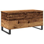ZNTS Coffee Table Old Wood 90x44.5x45 cm Engineered Wood 857442