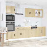 7 Piece Kitchen Cabinet Set Lucca Sonoma Oak Engineered Wood 3314744