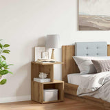 Bedside Cabinet Artisan Oak 35x35x55 cm Engineered Wood 856532