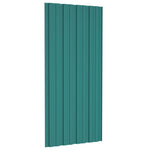Roof Panels 36 pcs Galvanised Steel Green 100x45 cm 317212