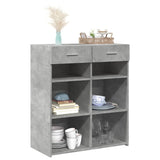 Sideboard Concrete Grey 80x42.5x93 cm Engineered Wood 3281479
