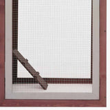 Chicken Cage Mocha 170x81x110 cm Solid Pine & Fir Wood 170862