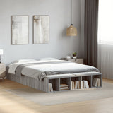 Bed Frame without Mattress Grey Sonoma 135x190 cm Double 3280592