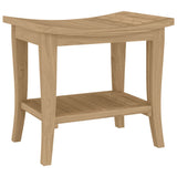 ZNTS Bathroom Side Table 50x35x45 cm Solid Wood Teak 340748