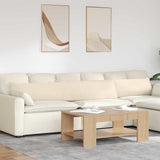 Sofa Pillows 2 pcs Beige 200 x 40 cm Fabric 42013902