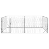Outdoor Dog Kennel with Door 3x2x1 m Galvanised Steel 4105413