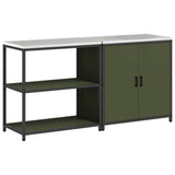 Kitchen Storage Set HATTEM 2 pcs Olive Green Cold-rolled Steel 3392655