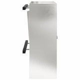 Mailbox with Storage Silver 30 x 20 x 55 cm Stainless Steel 874951