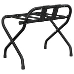Luggage Rack with Backrest Black 56x39x52 cm 153075