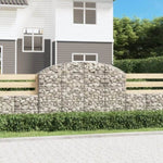 Arched Gabion Basket 200x30x120/140 cm Galvanised Iron 153466