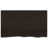 Bathroom Countertop Dark Brown 100x60x cm Treated Solid Wood 3156232