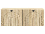 Wall-Mounted TV Cabinet Sonoma Oak 59.5 x 31 x 30 cm 898197