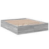 Bed Frame without Mattress Grey Sonoma 150x200 cm 3281012