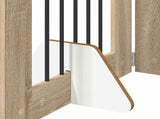 Dog Gate with Stands 8 pcs Sonoma Oak 60 x 60 cm 892164