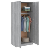 Wardrobe Grey Sonoma 80x50x180 cm Engineered Wood 815352