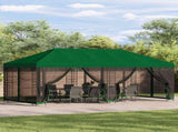 Gazebo Cover with Sidewalls Green 600.5 x 300.5 cm Polyester 900439