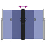 Retractable Side Awning Blue 180x1000 cm 4004746