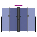 Retractable Side Awning Blue 180x1200 cm 4004836