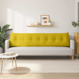 Back Pillow Yellow 200 x 24 x 50 cm Velvet 42014610