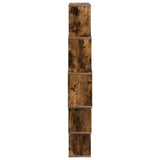 Wall Shelf Smoked Oak 120 x 20 x 136 cm Engineered Wood 8012160