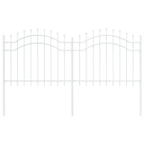Garden Fence Woerden White 240 x 140 cm Powder-coated steel 42003969