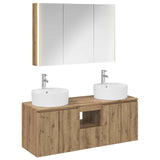 Bathroom Cabinet Set 4 pcs Artisan Oak Engineered Wood 3406470