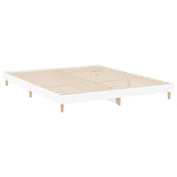 Bed Frame without Mattress White 200x200 cm Engineered Wood 832005