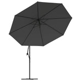 Cantilever Garden Parasol with Aluminium Pole 350 cm Anthracite 44505