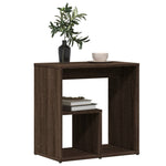 ZNTS Side Tables 2 pcs Brown Oak 50x30x50 cm Engineered Wood 840568