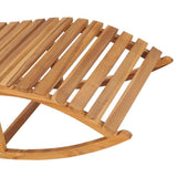 Sun Lounger Natural wood 49390