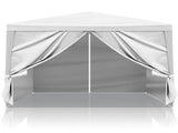 3 x 3m Four Sides Portable Home Use Waterproof Tent with Spiral Tubes White 62196813