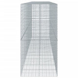 Gabion Basket with Cover 600x100x200 cm Galvanised Iron 3295235