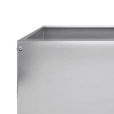 Garden Raised Bed 100x100x33.5 cm Galvanised Steel 851029