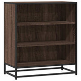 Sideboard Brown Oak 68x35x76 cm Engineered Wood and Metal 848978