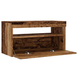 TV Cabinets with LED Lights 2 pcs Old Wood Engineered Wood 856316
