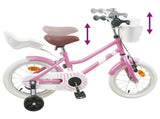 Kids Bike 12 Inches for 2-4 Years Old Light Pink 42009221