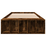 Bed Frame without Mattress Smoked Oak 100x200 cm 3280605