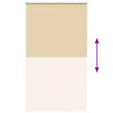 Roller Blind Blackout Beige 140x230 cm Fabric Width 136.6 cm Polyester 4010824