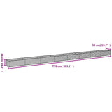 Garden Raised Bed 770x50x36 cm Corten Steel 151981