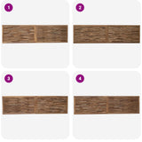 Bed Headboard Natural Solid Teak Wood 42024558