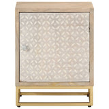 Bedside Cabinet 40x30x50 cm Solid Wood Mango and Iron 372009