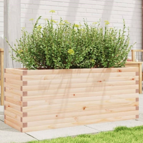 ZNTS Garden Planter 110x40x45.5 cm Solid Wood Pine 847273