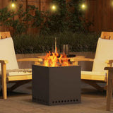 Smokeless Fire Pit Black 48 x 48 x 50 cm Steel 858986
