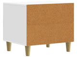 Bedside Cabinet High Gloss White 43 x 34.5 x 50 cm 894573