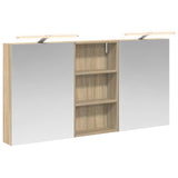 Bathroom Cabinet Set 3 pcs 140 x 14.5 x 70 cm Engineered wood 3403786