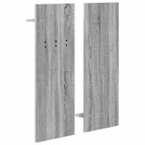 Wall-Mounted Coat Rack with Shelf Grey Sonoma 70 x 10 x 90 cm 874528