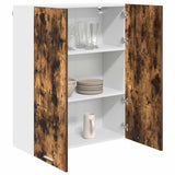 Hanging Cabinet Smoked Oak 80 x 31 x 100 cm Engineered Wood 884366