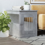 Dog Crate Furniture Concrete Grey 55x75x65 cm Engineered Wood 838319