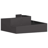 Garden Planter Black 100 x 100 x 50 cm Cold-rolled Steel 873585